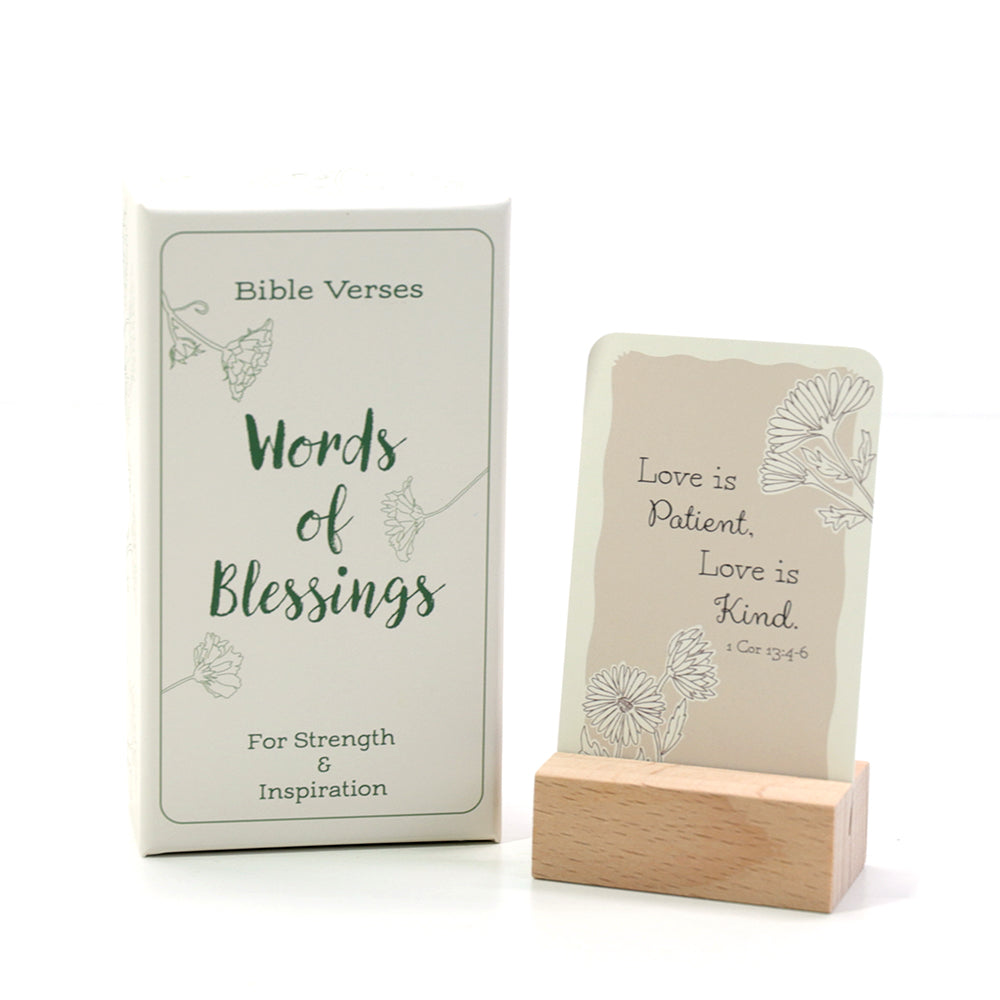 Bible Verse Cards Close Up Words of Blessings Christian Encouragement Cards