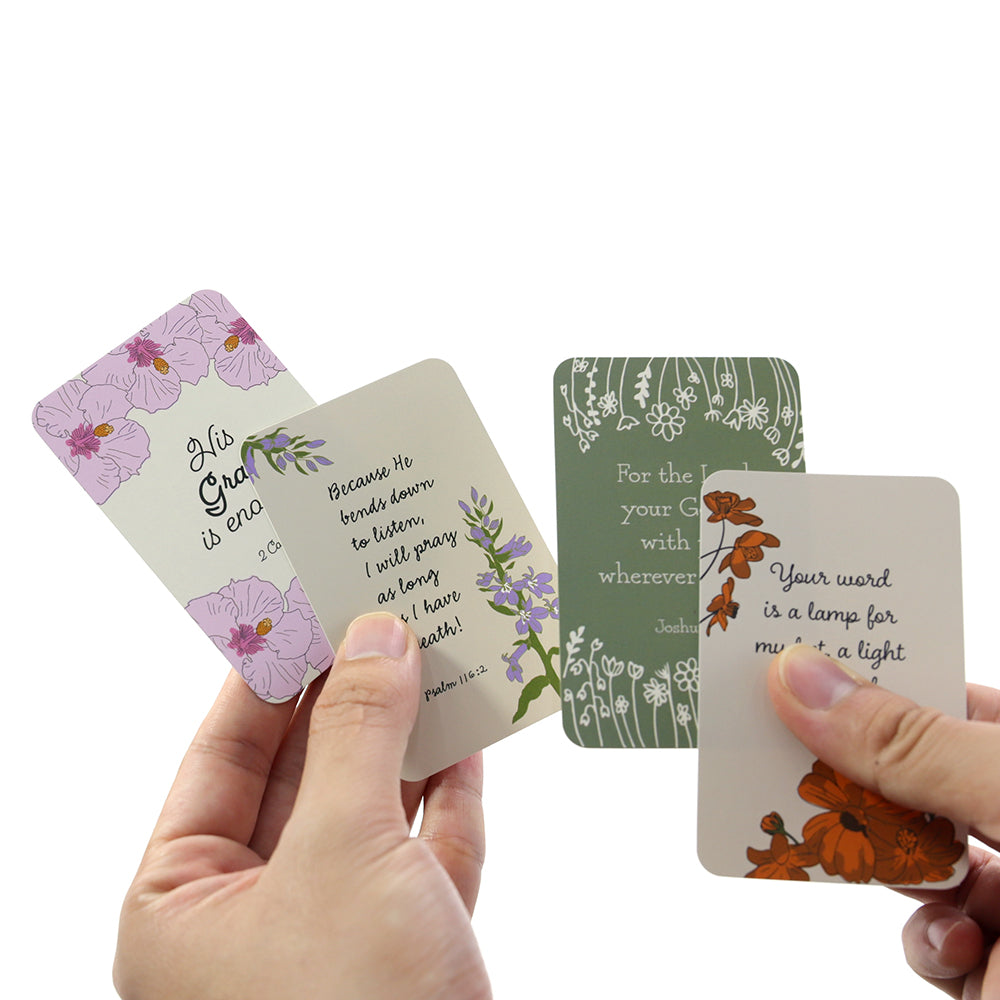 Hand Holding Bible Verse Card Encouragement Gift for Women Faith Cards