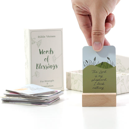 Words of Blessings Bible Verse Card Pocket Size Scripture Cards for Women